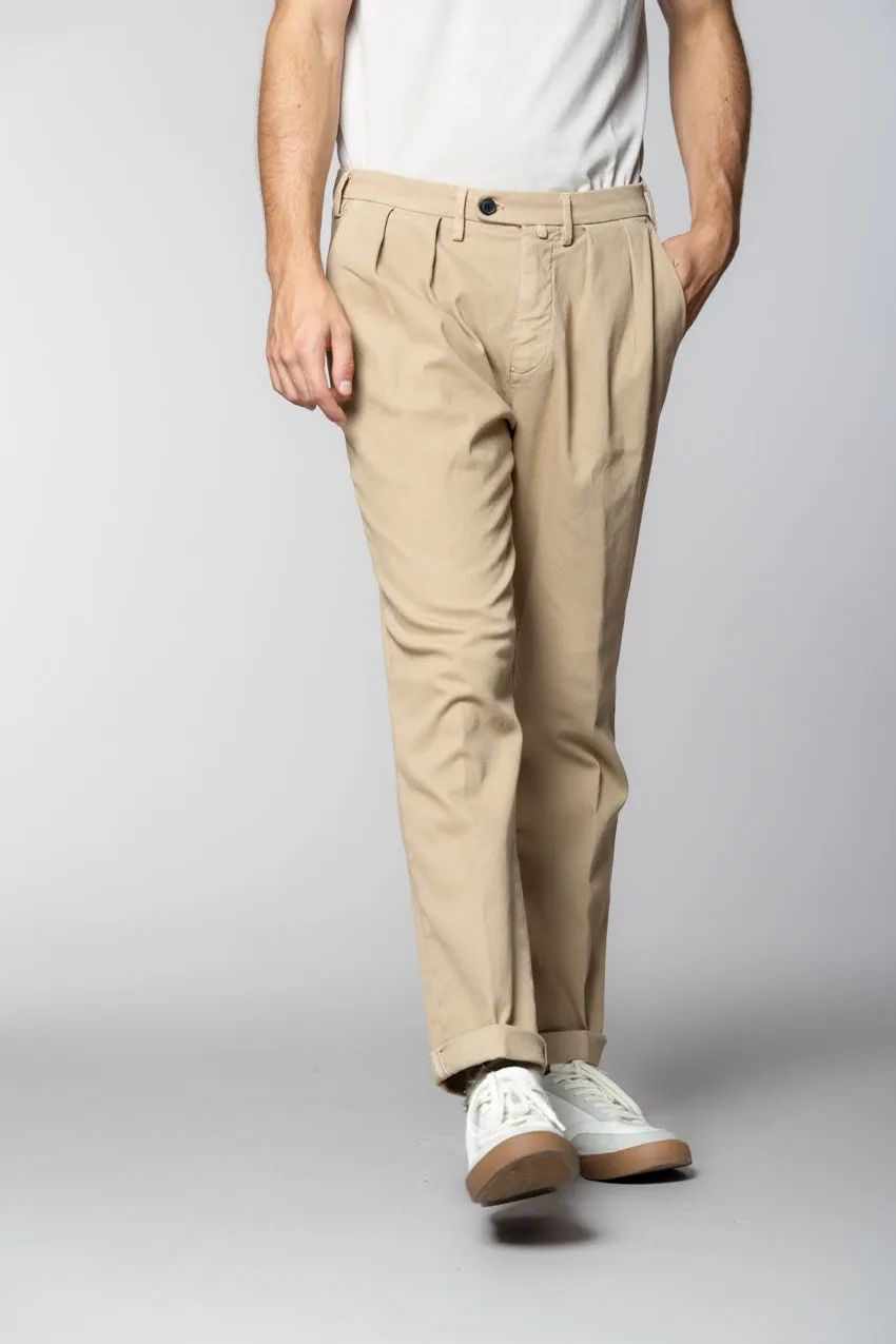Boston 2 Pinces men's chino pants in tricot relaxed fit sold by Mason's product image thumbnail 3