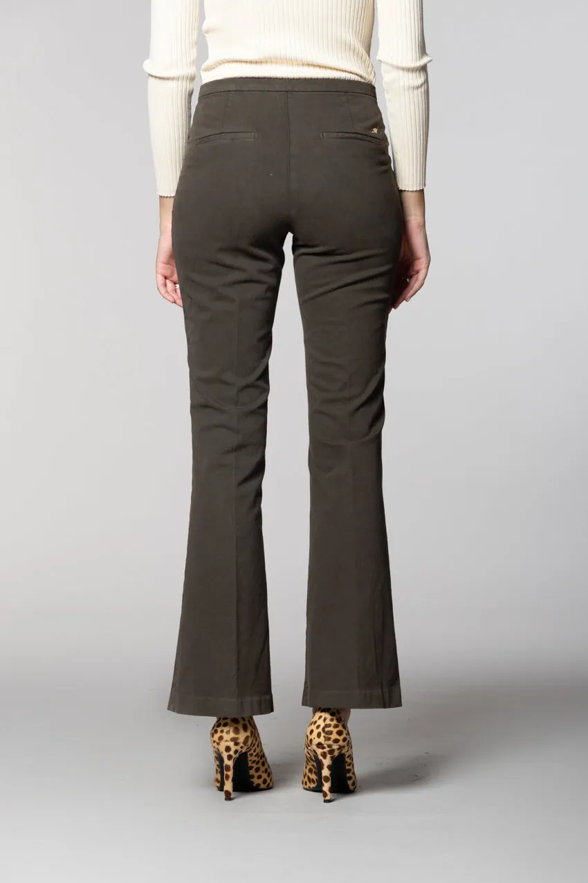 Milano Flare women’s chino trousers in satin slim fit sold by Mason's product image thumbnail 5