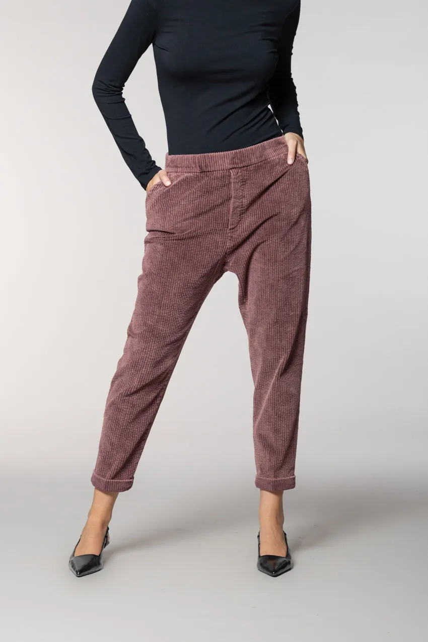 Malibu Jogger City women’s chino trousers in corduroy relaxed fit sold by Mason's product image thumbnail 3
