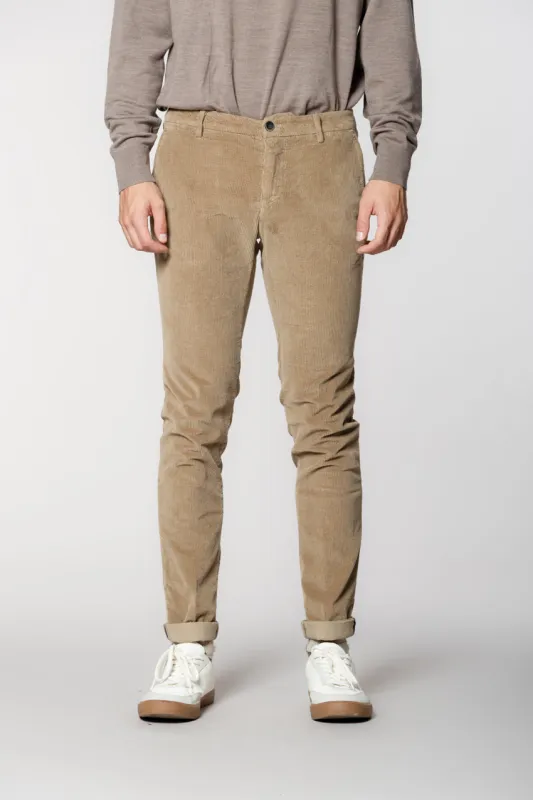 Milano men's chino pants in 500-line corduroy extra slim fit sold by Mason's