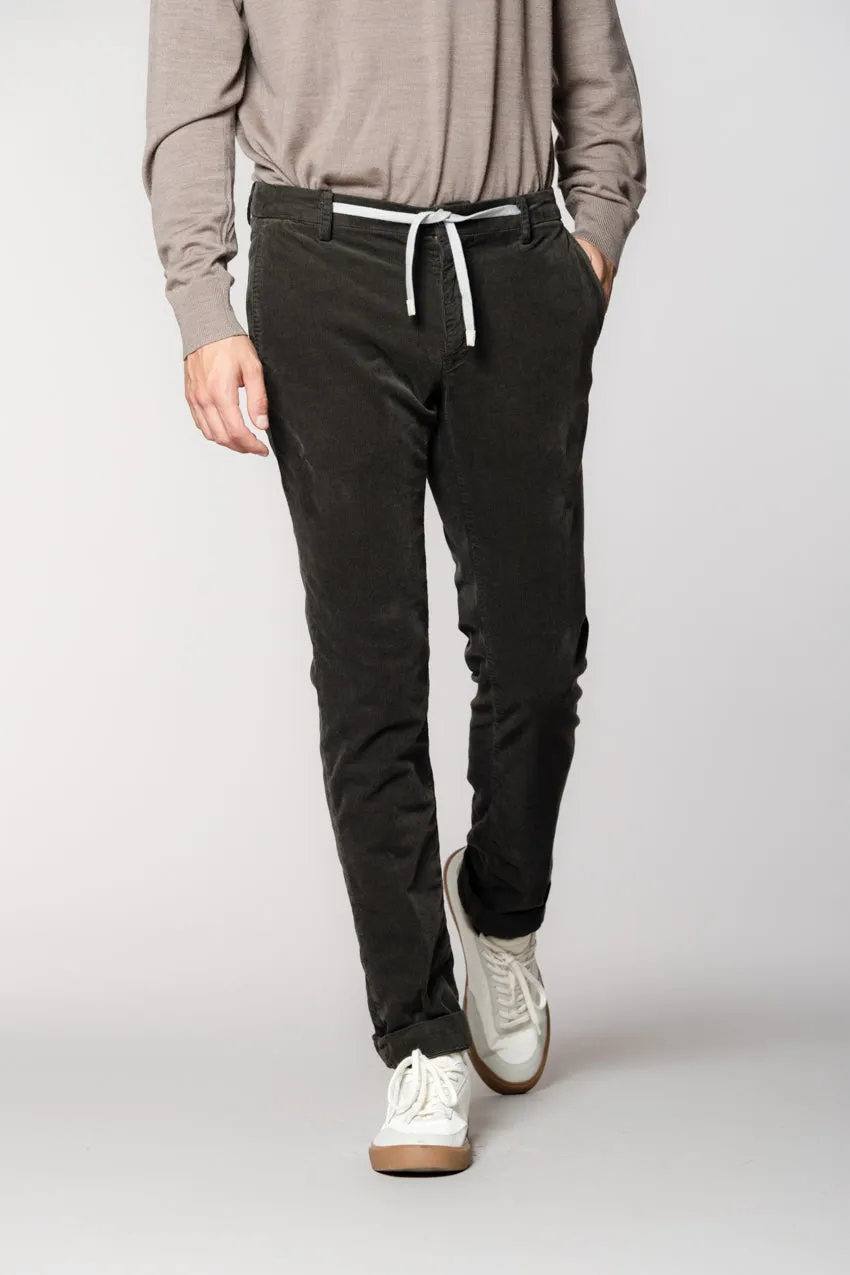 New York String men's chino jogger in 1500 rib velvet regular fit sold by Mason's product image thumbnail 3