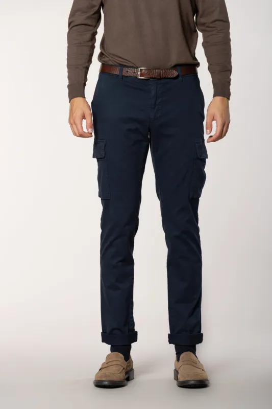 Chile men’s cargo pants in gabardine stretch regular fit sold by Mason's
