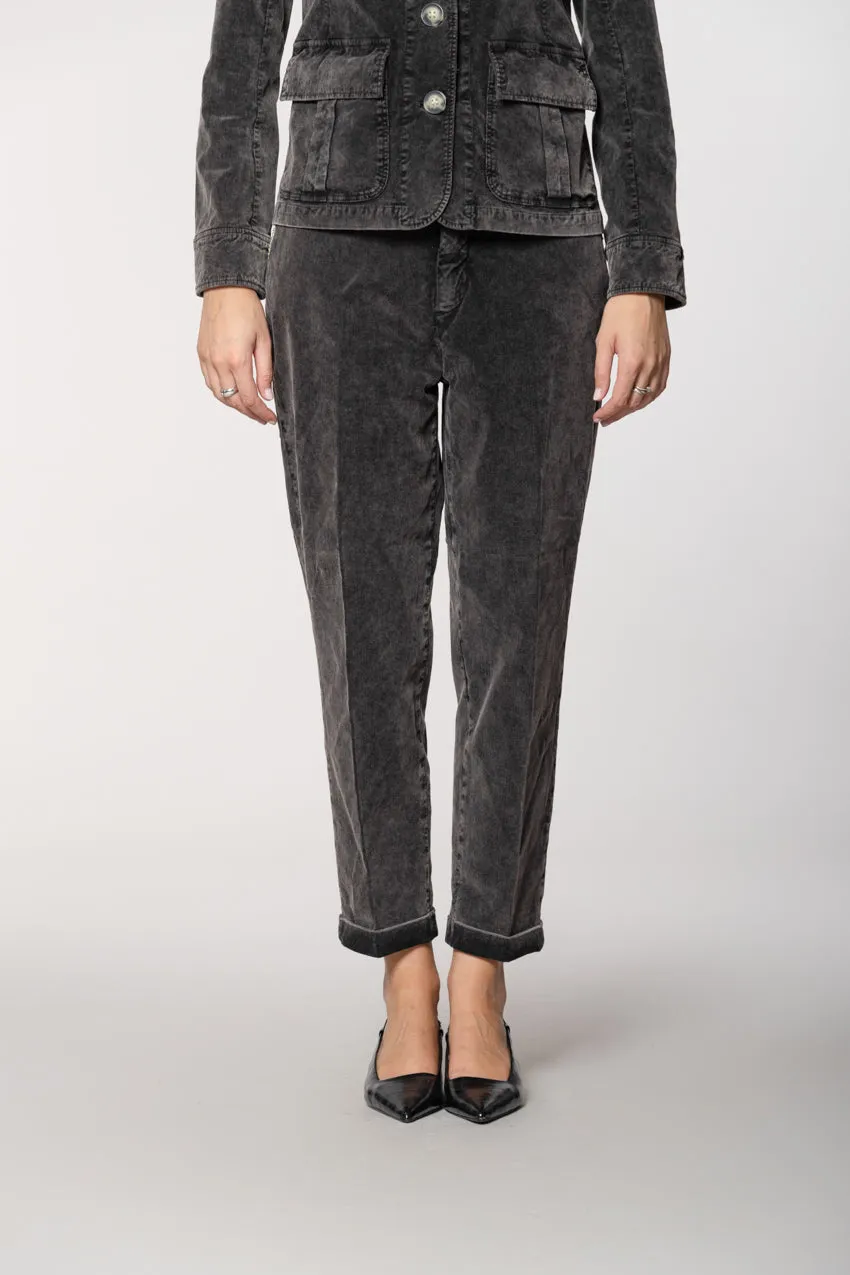 New York Cozy women’s chino pants in 1000-wale corduroy carrot fit sold by Mason's