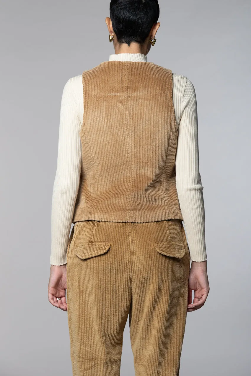 Ellen women’s gilet in wide-wale corduroy sold by Mason's product image thumbnail 4