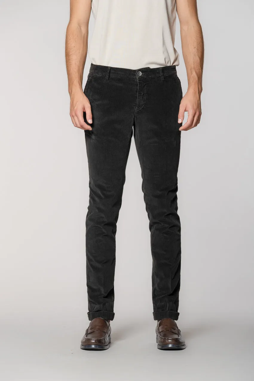 Milano men's chino pants in 500 wale corduroy extra slim fit sold by Mason's