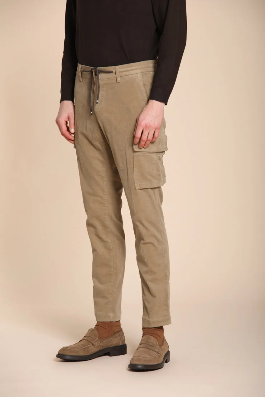 Chile Jogger men's cargo trousers in 1500-wale corduroy extra slim fit sold by Mason's product image thumbnail 4