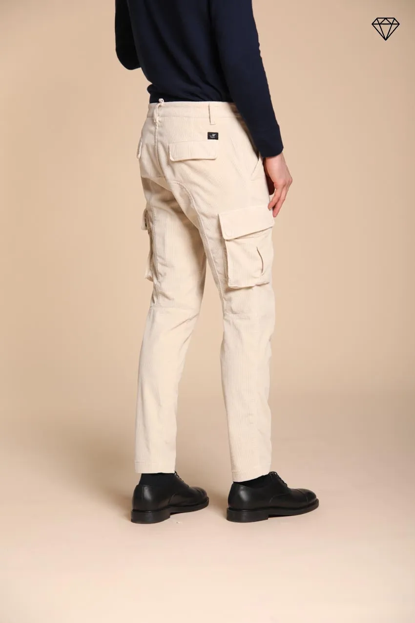 Chile men's cargo trousers in 500-wale corduroy extra slim fit ① sold by Mason's product image thumbnail 4