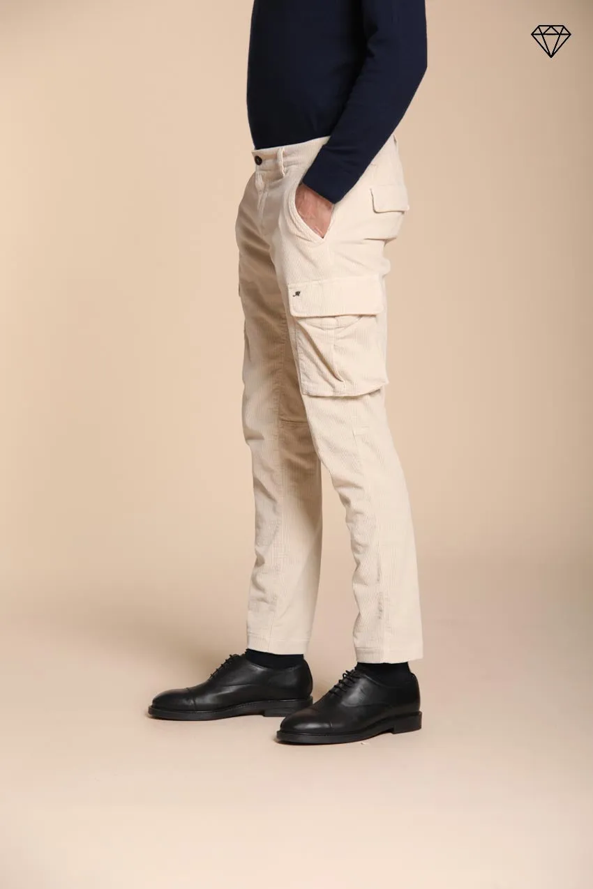 Chile men's cargo trousers in 500-wale corduroy extra slim fit ① sold by Mason's product image thumbnail 5