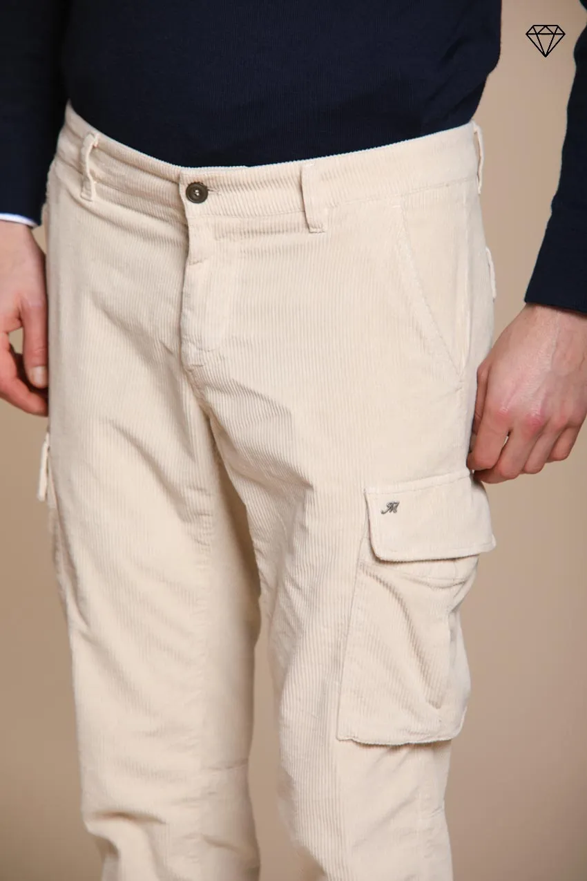 Chile men's cargo trousers in 500-wale corduroy extra slim fit ① sold by Mason's product image thumbnail 2