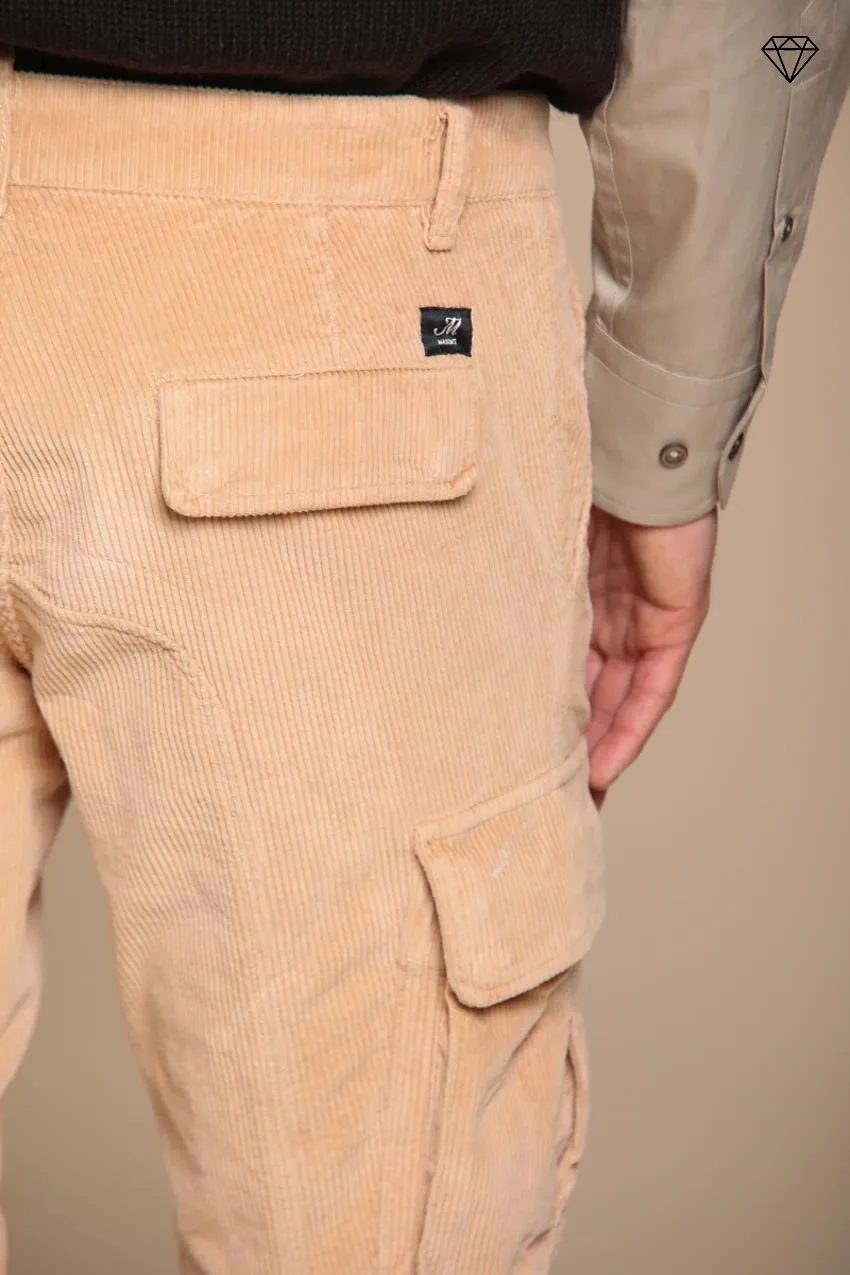 Chile men's cargo trousers in 500-wale corduroy extra slim fit ① sold by Mason's product image thumbnail 2