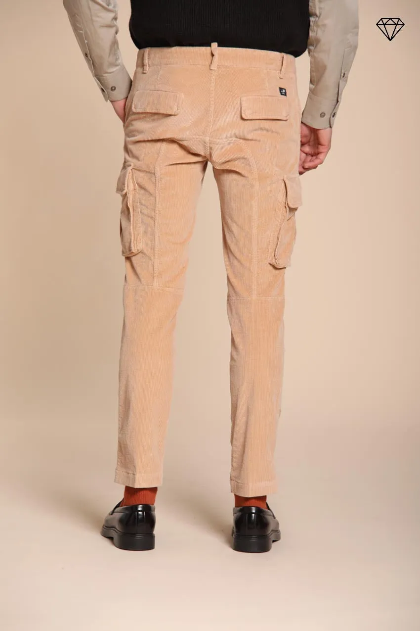Chile men's cargo trousers in 500-wale corduroy extra slim fit ① sold by Mason's product image thumbnail 3