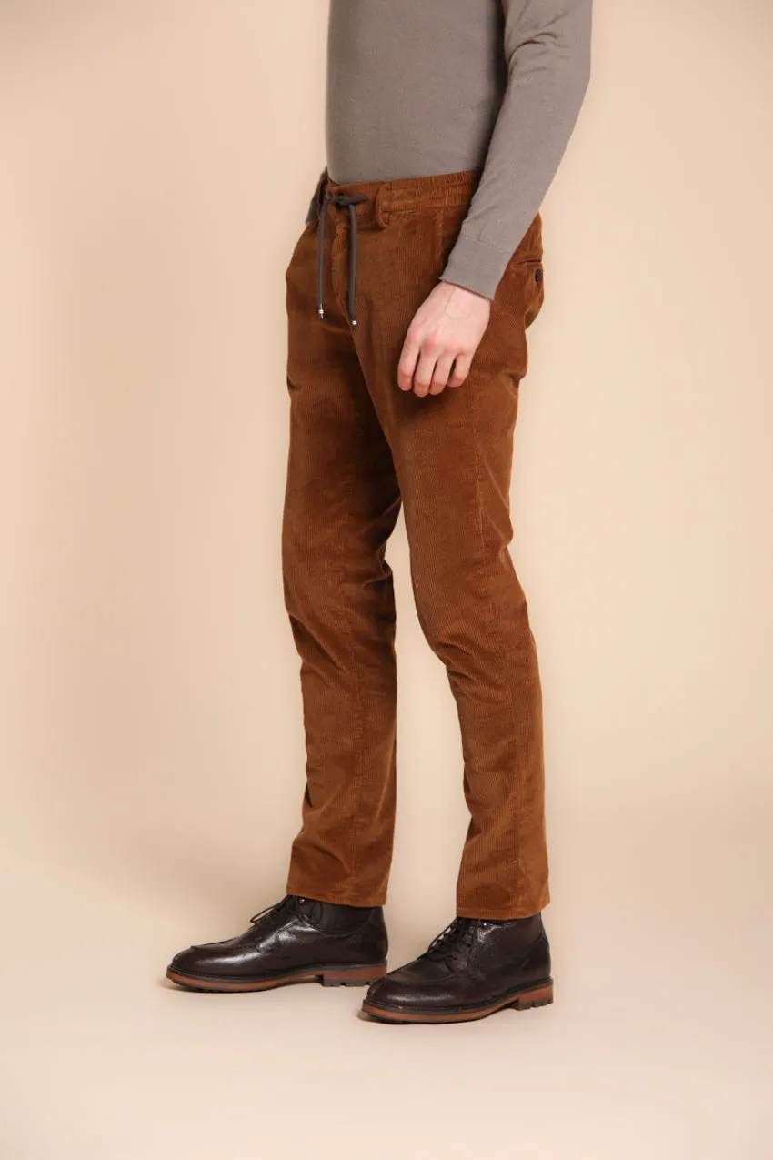 Milano Jogger men's chino pants in 500 wale corduroy extra slim fit sold by Mason's product image thumbnail 4