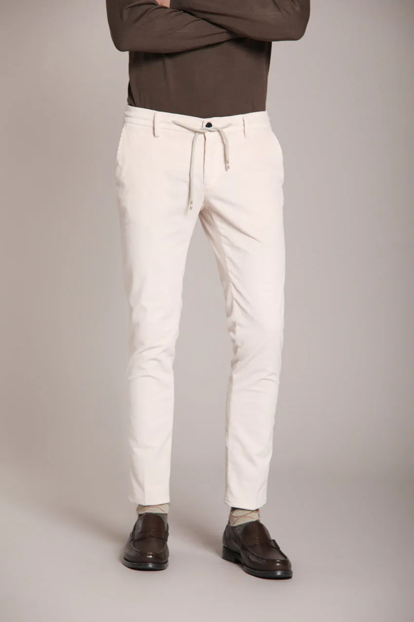 Milano Jogger men's chino pants in 500 wale corduroy extra slim fit sold by Mason's product image thumbnail 3