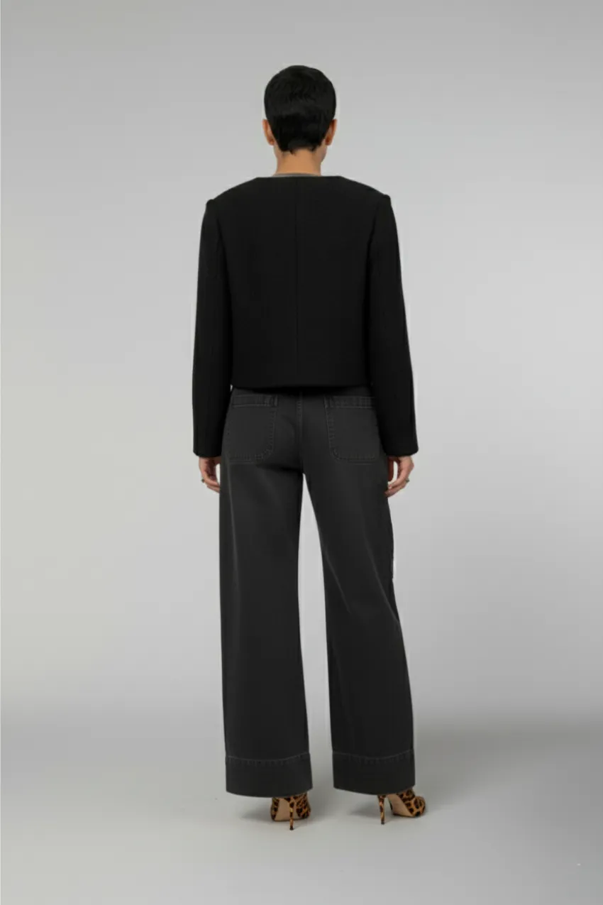 Lou Lou women’s cropped jacket in wool-blend bouclé sold by Mason's product image thumbnail 4