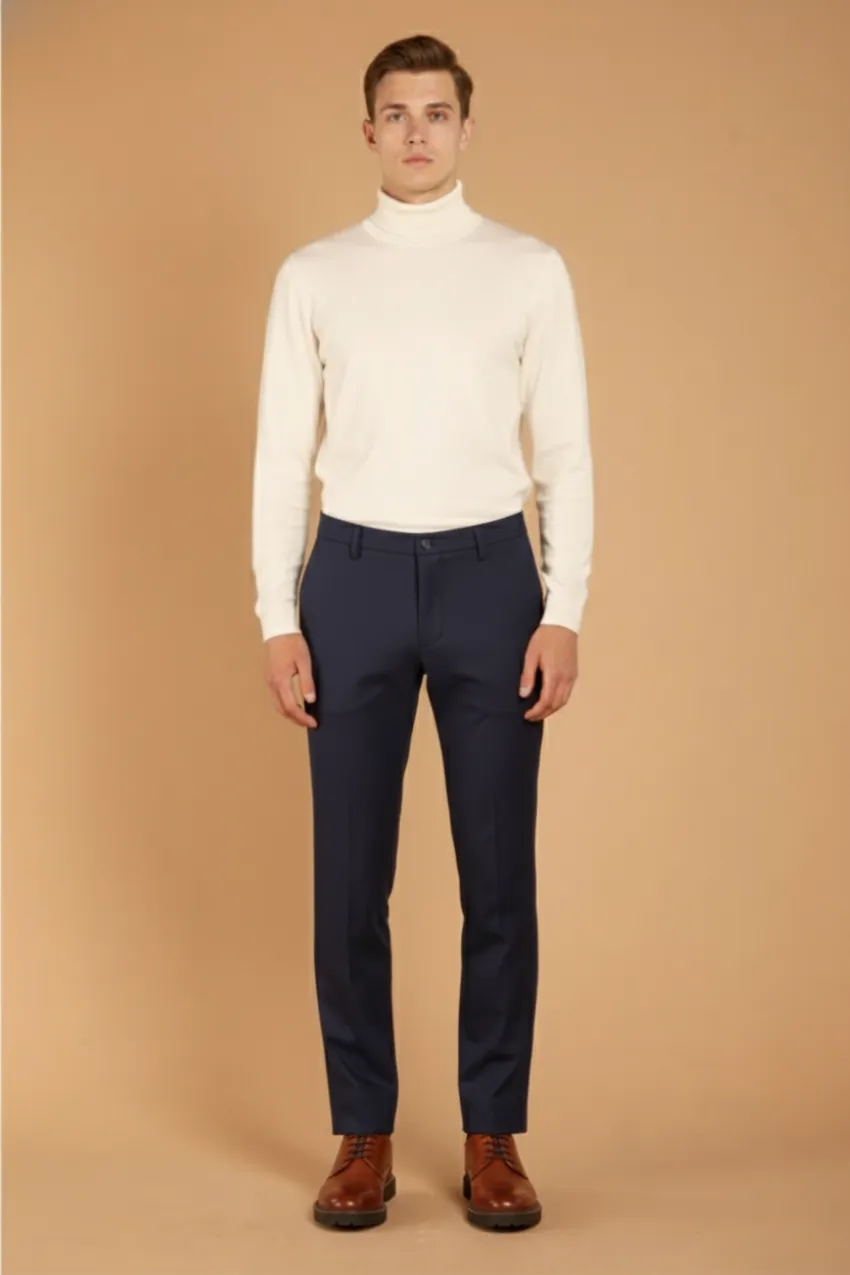 Milano Jog men’s chino pant in stretch jersey extra slim fit sold by Mason's product image thumbnail 5