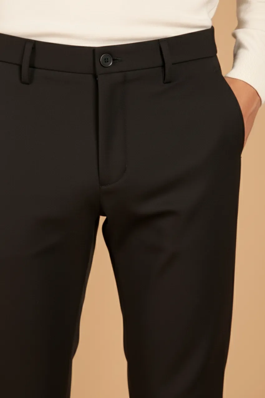 Milano Jog men’s chino pant in stretch jersey extra slim fit sold by Mason's product image thumbnail 2