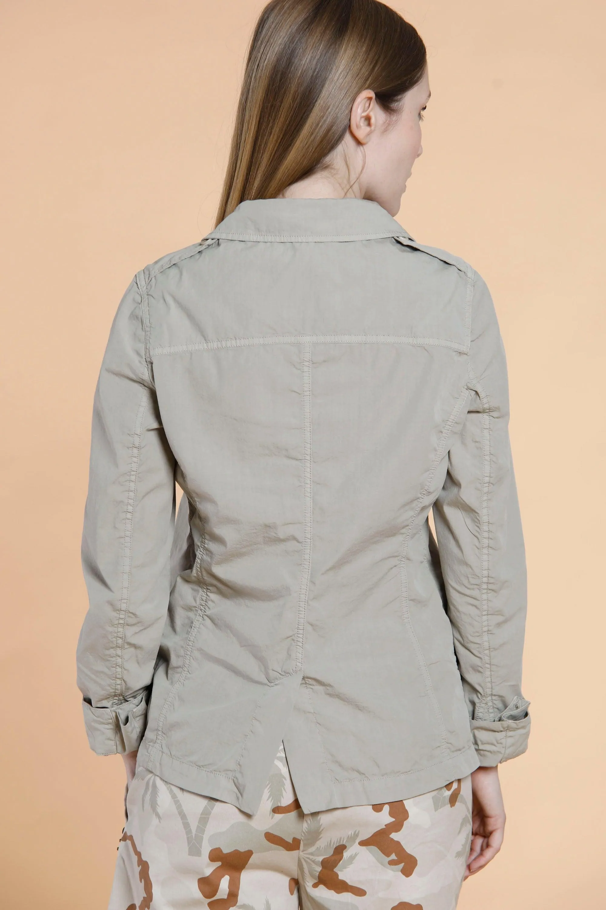 Elba woman field jacket in poplin with large pockets sold by Mason's product image thumbnail 4