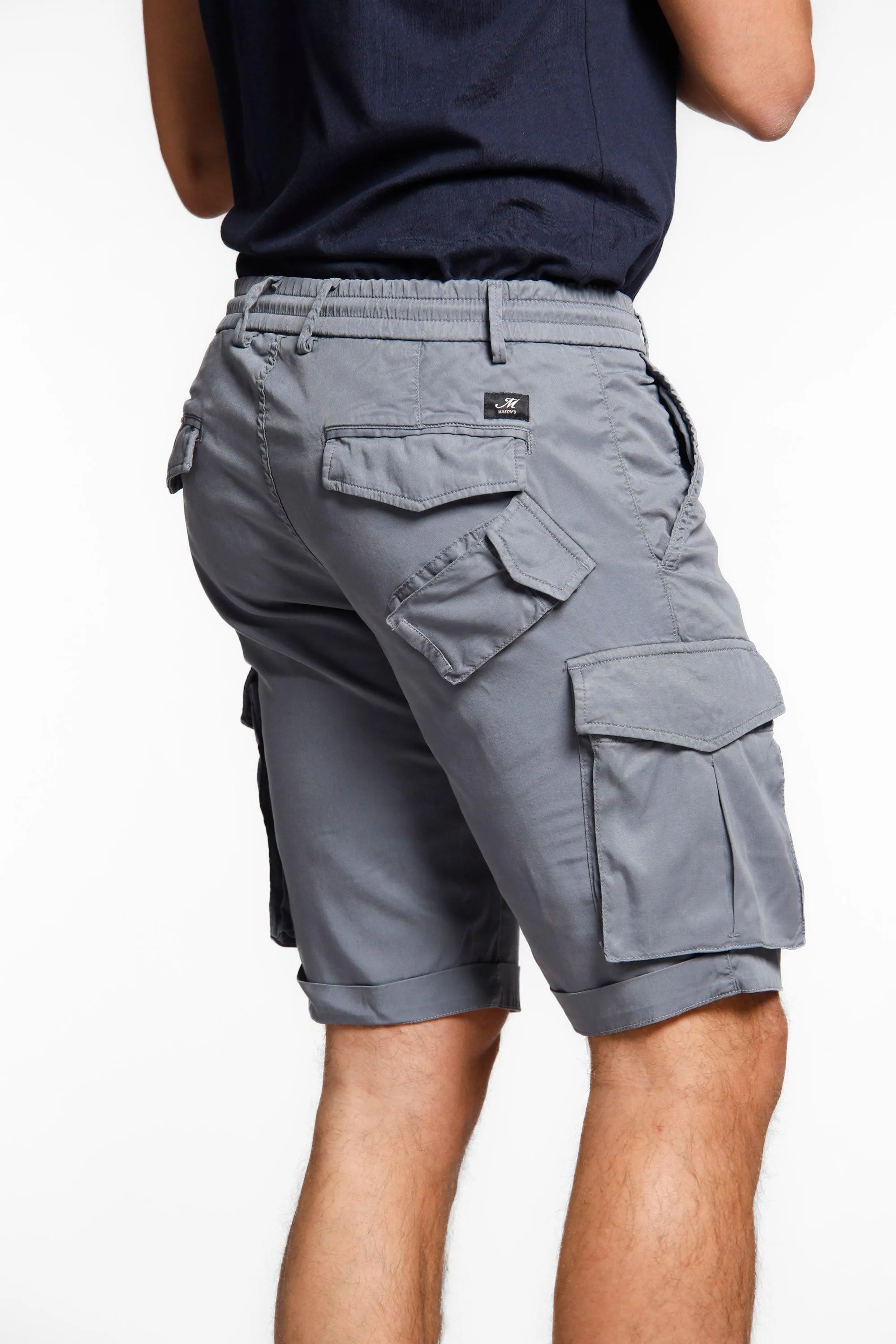 Snake Jog man cargo bermuda in tencel with drawstring regular sold by Mason's product image thumbnail 4