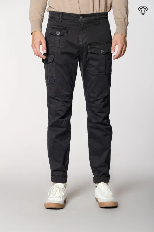 George Coolpocket men's cargo trousers in gabardine logo edition carrot fit ① sold by Mason's