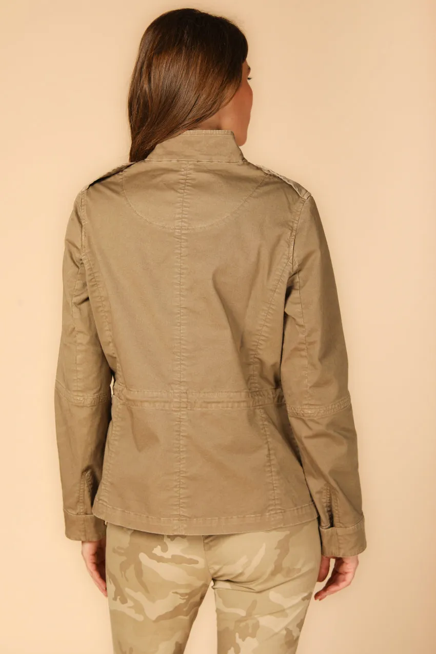 Eva woman's field jacket in cotton with studs sold by Mason's product image thumbnail 4