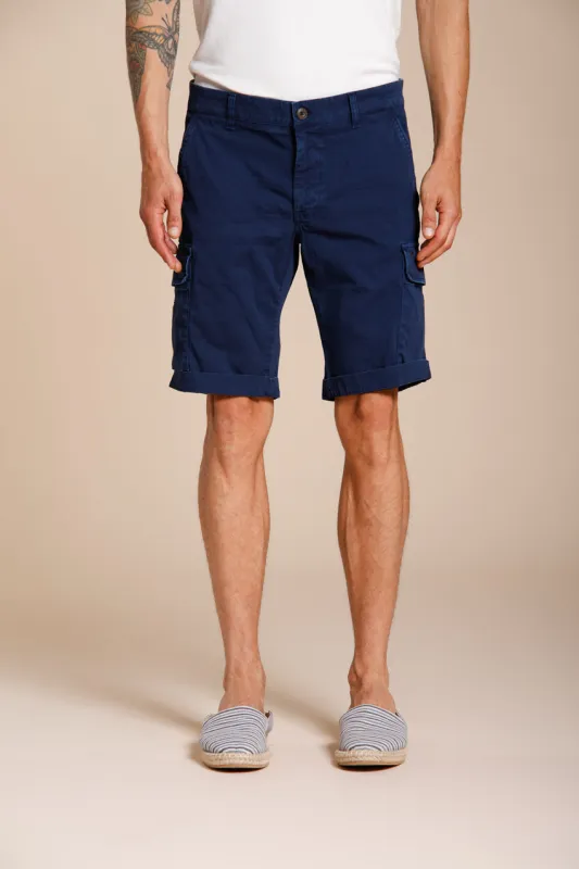 Chile men's cargo bermuda satin stretch slim fit ① sold by Mason's