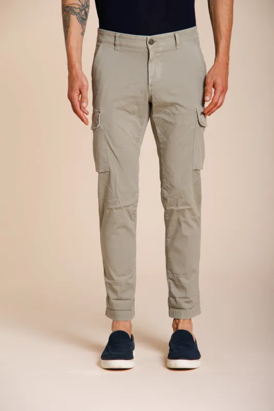 Chile men's cargo pants in stretch satin extra slim fit ① sold by Mason's