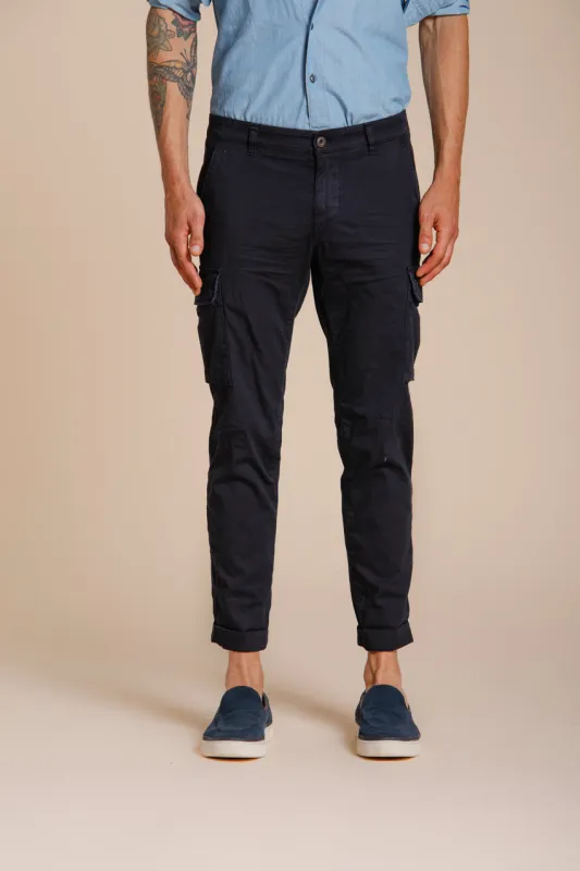 Chile men's cargo pants in stretch satin extra slim fit ① sold by Mason's