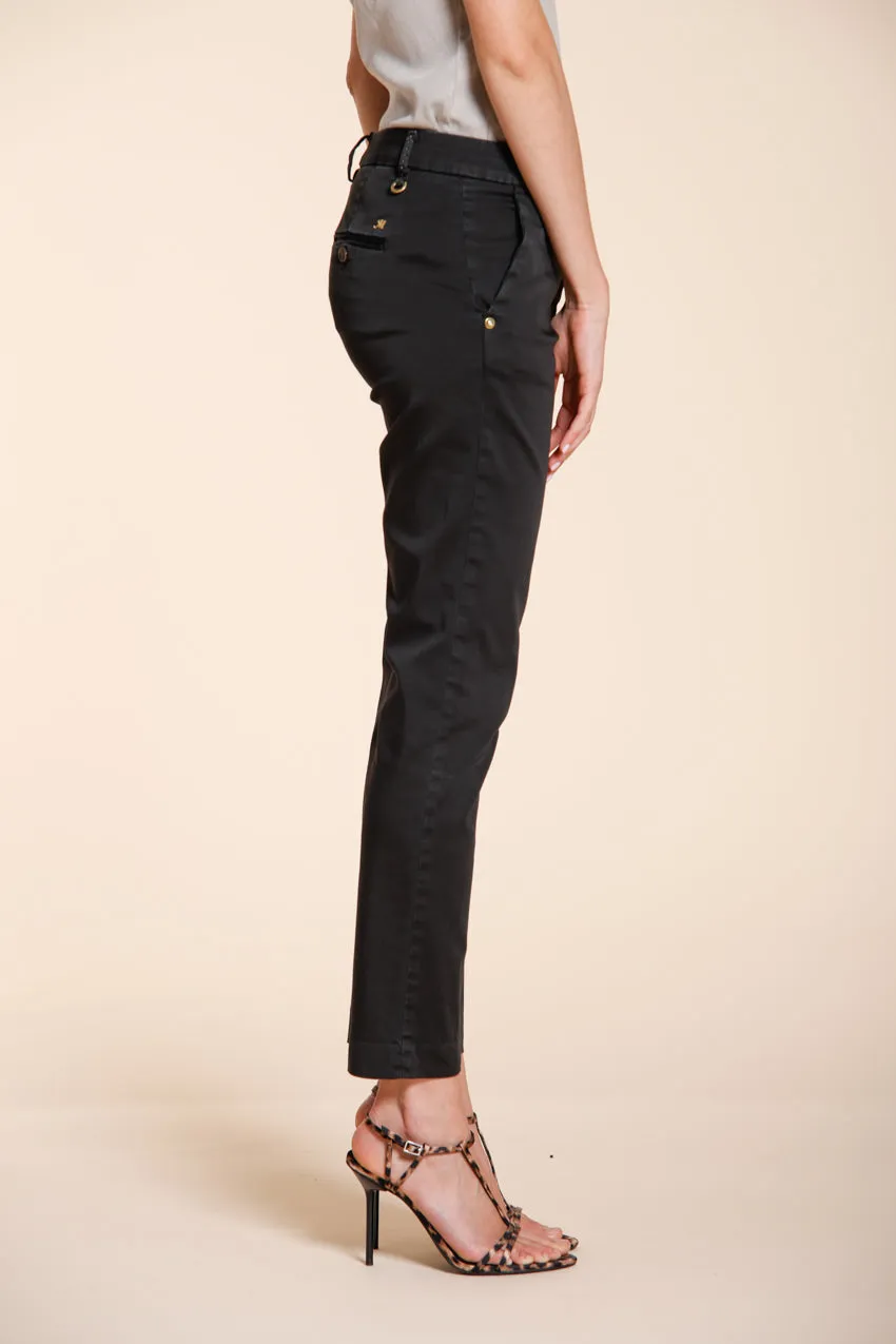 New York Slim women's chino pants in stretch satin slim fit ① sold by Mason's product image thumbnail 4