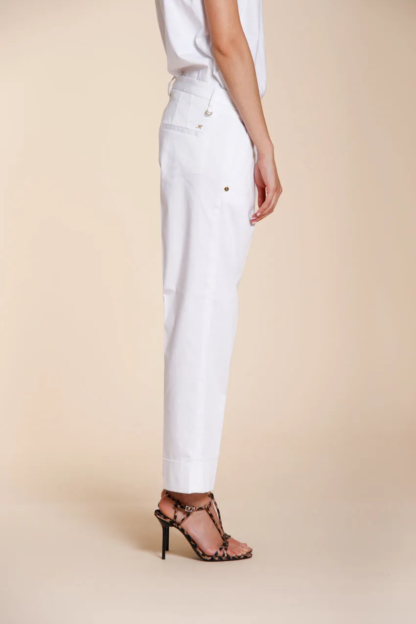 New York Carrot women's chino pants in stretch satin carrot fit ① sold by Mason's product image thumbnail 3