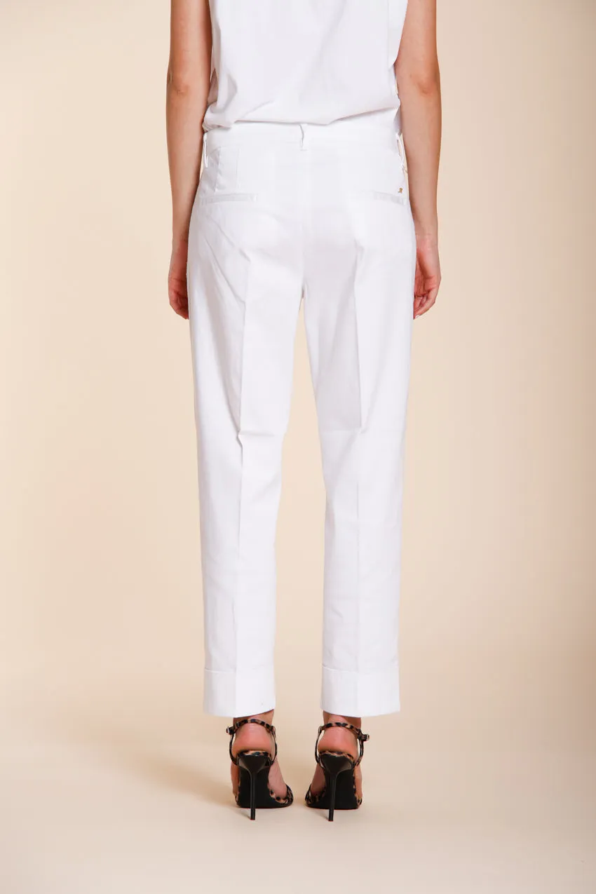 New York Carrot women's chino pants in stretch satin carrot fit ① sold by Mason's product image thumbnail 4