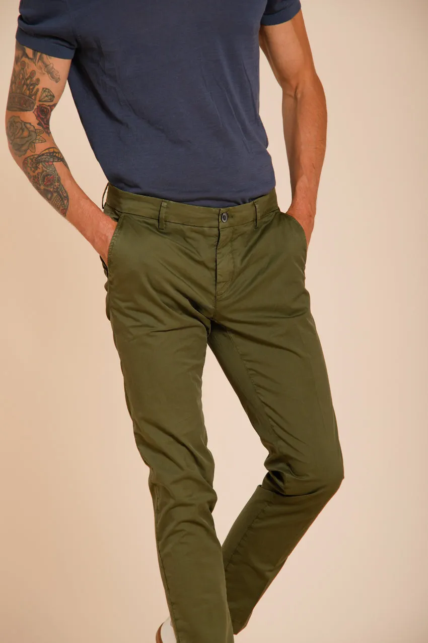 Milano men's chino pants in stretch gabardine extra slim fit ① sold by Mason's product image thumbnail 2