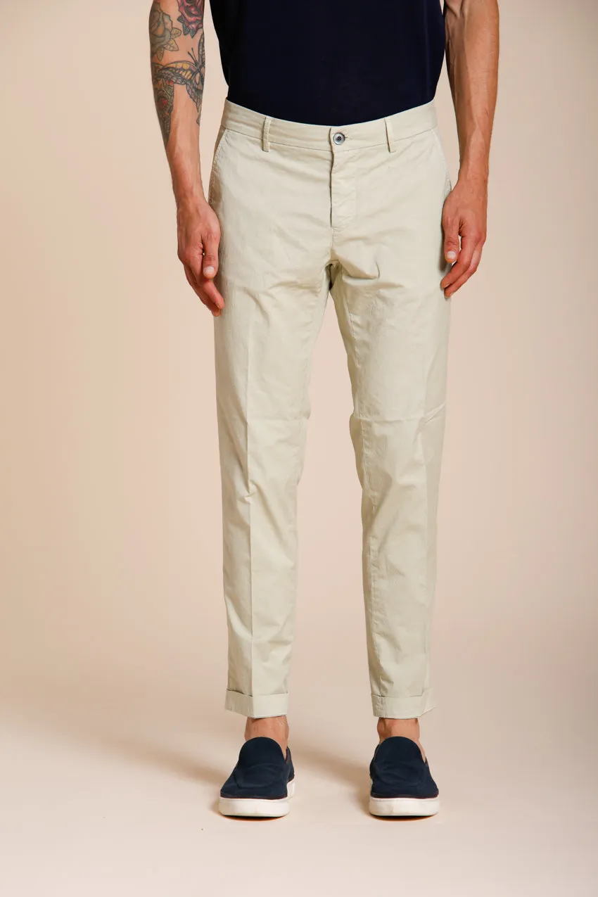 Milano men's chino pants in stretch gabardine extra slim fit ① sold by Mason's