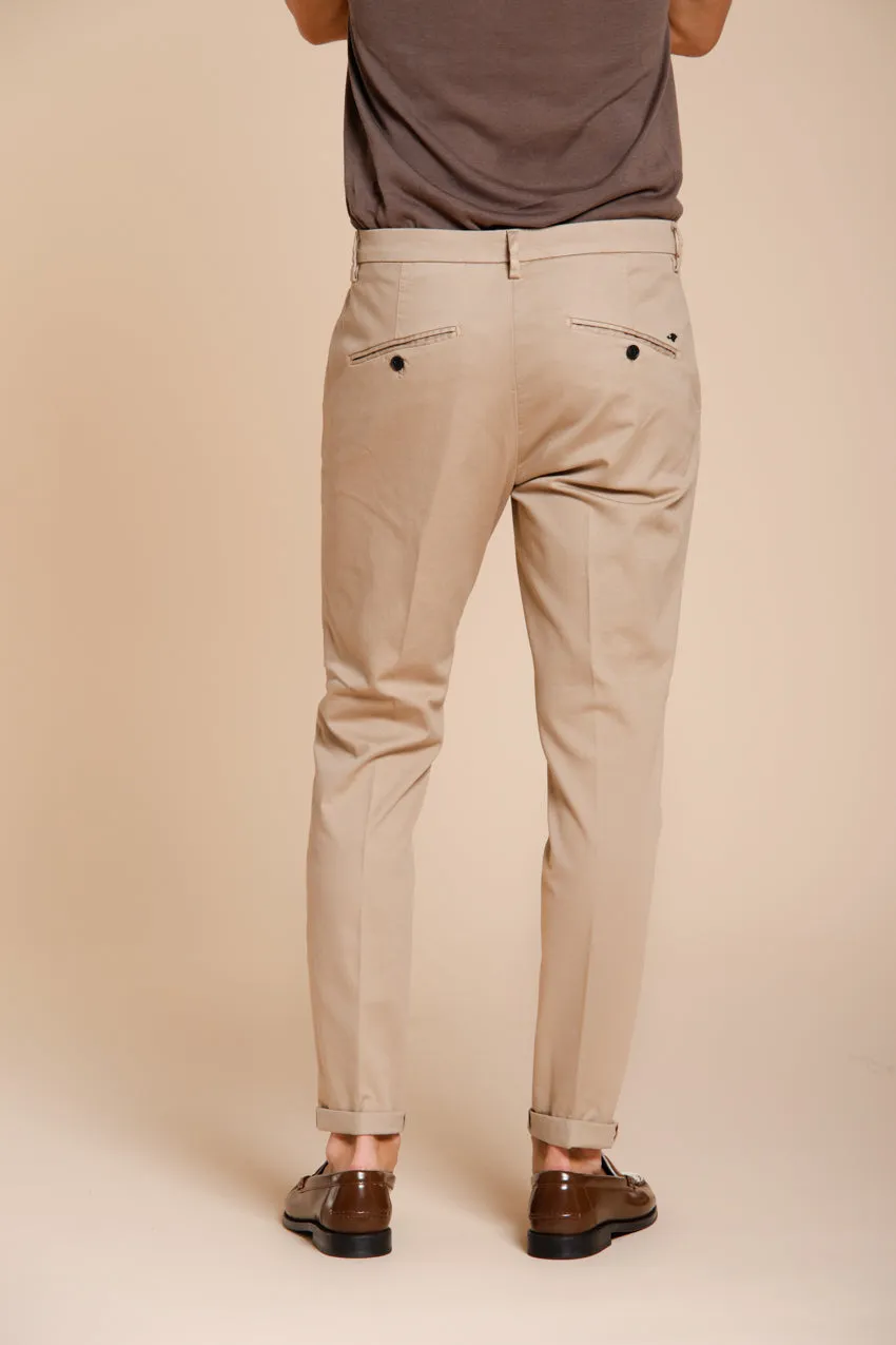 Osaka men's chino pants in fine tricotina of cotton and lyocell carrot fit sold by Mason's product image thumbnail 4