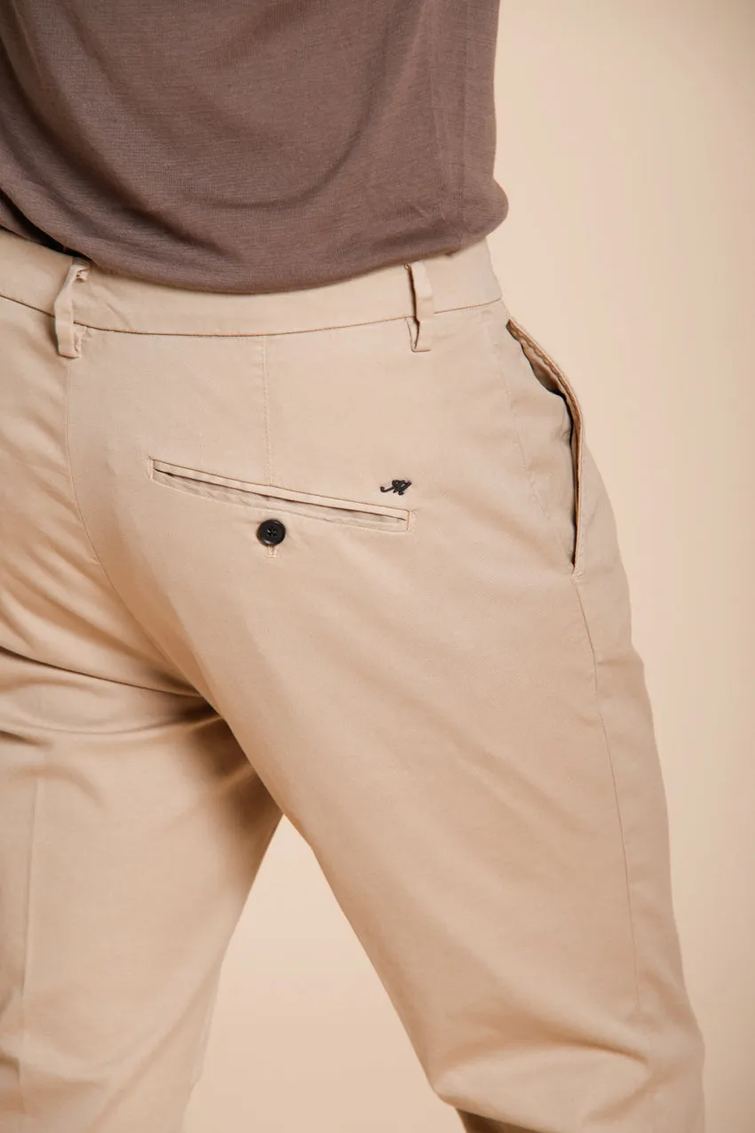 Osaka men's chino pants in fine tricotina of cotton and lyocell carrot fit sold by Mason's product image thumbnail 2