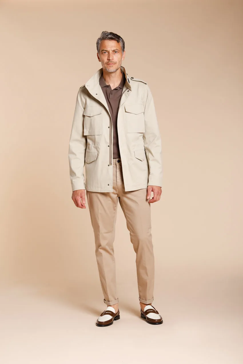 Osaka men's chino pants in fine tricotina of cotton and lyocell carrot fit sold by Mason's product image thumbnail 5