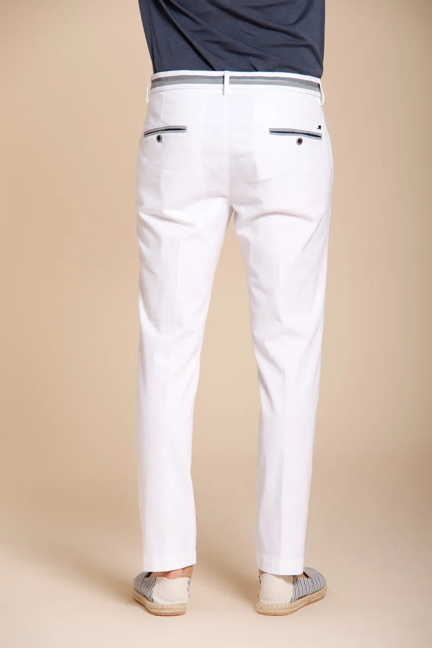 Torino Elegance men's chino pants in fine cotton and lyocell tricotina slim fit sold by Mason's product image thumbnail 4