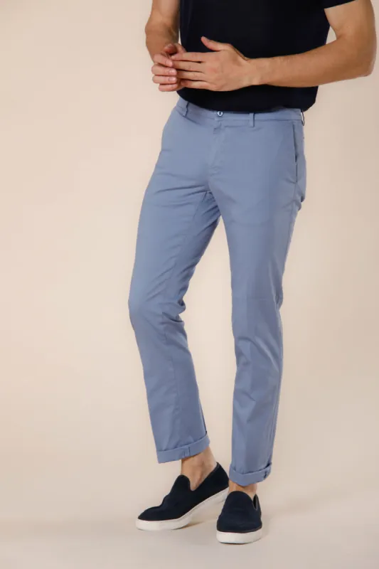 New York men's chino pants in stretch satin regular ① sold by Mason's