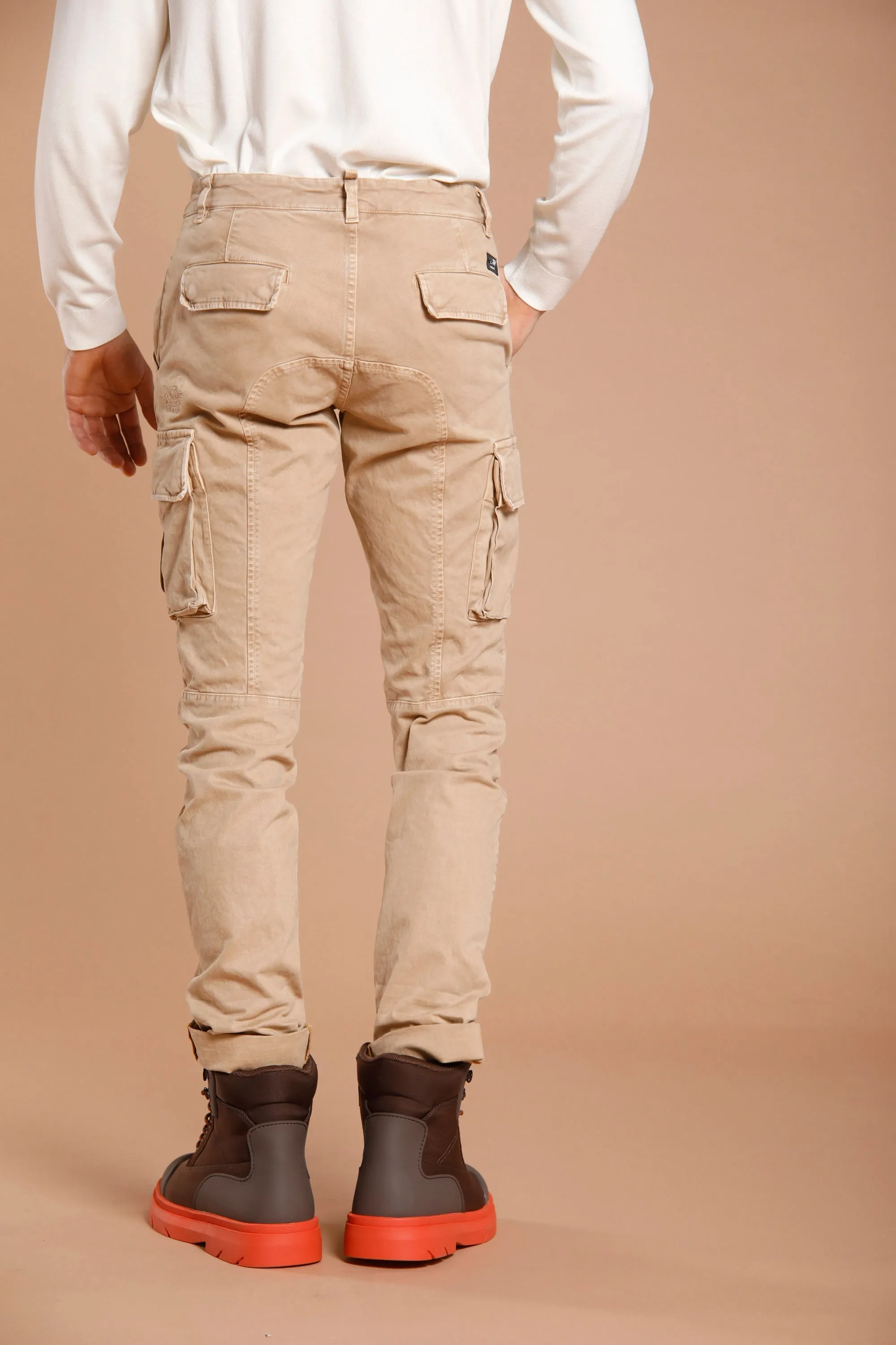 Chile man cargo pant in gabardine extra slim ① sold by Mason's product image thumbnail 4