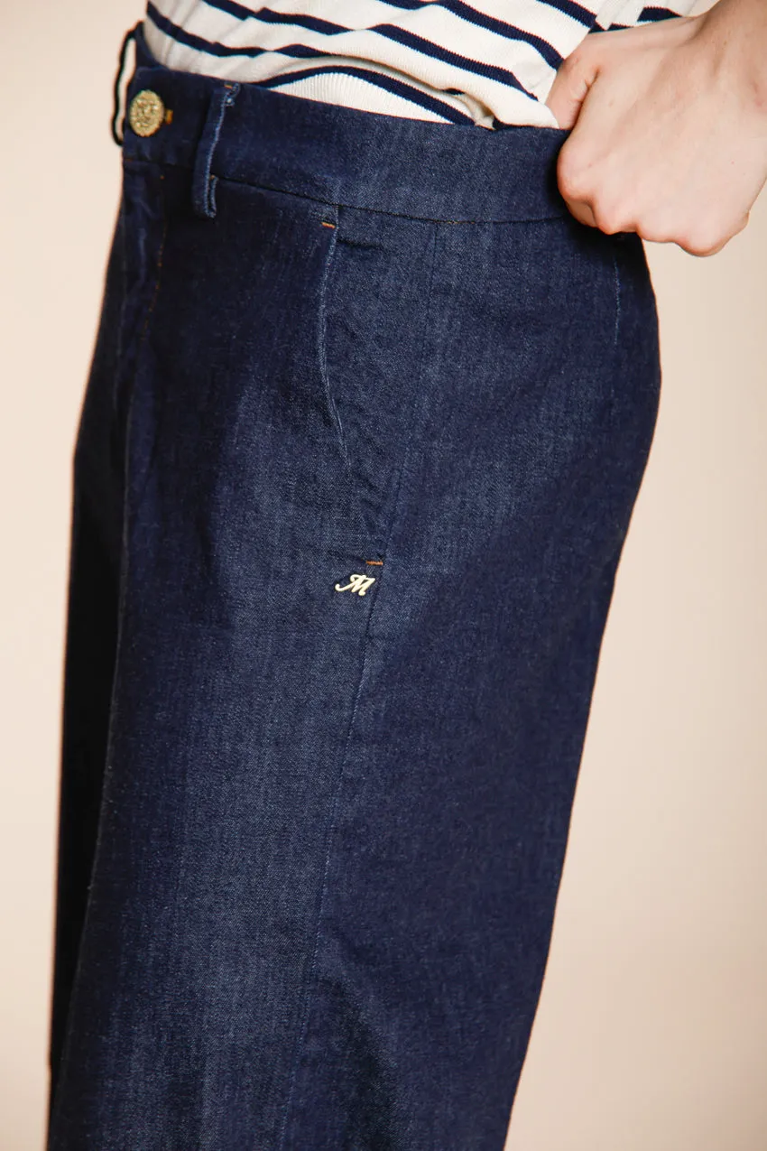 New York Studio Cropped City women's chino pants in denim straight fit sold by Mason's product image thumbnail 2
