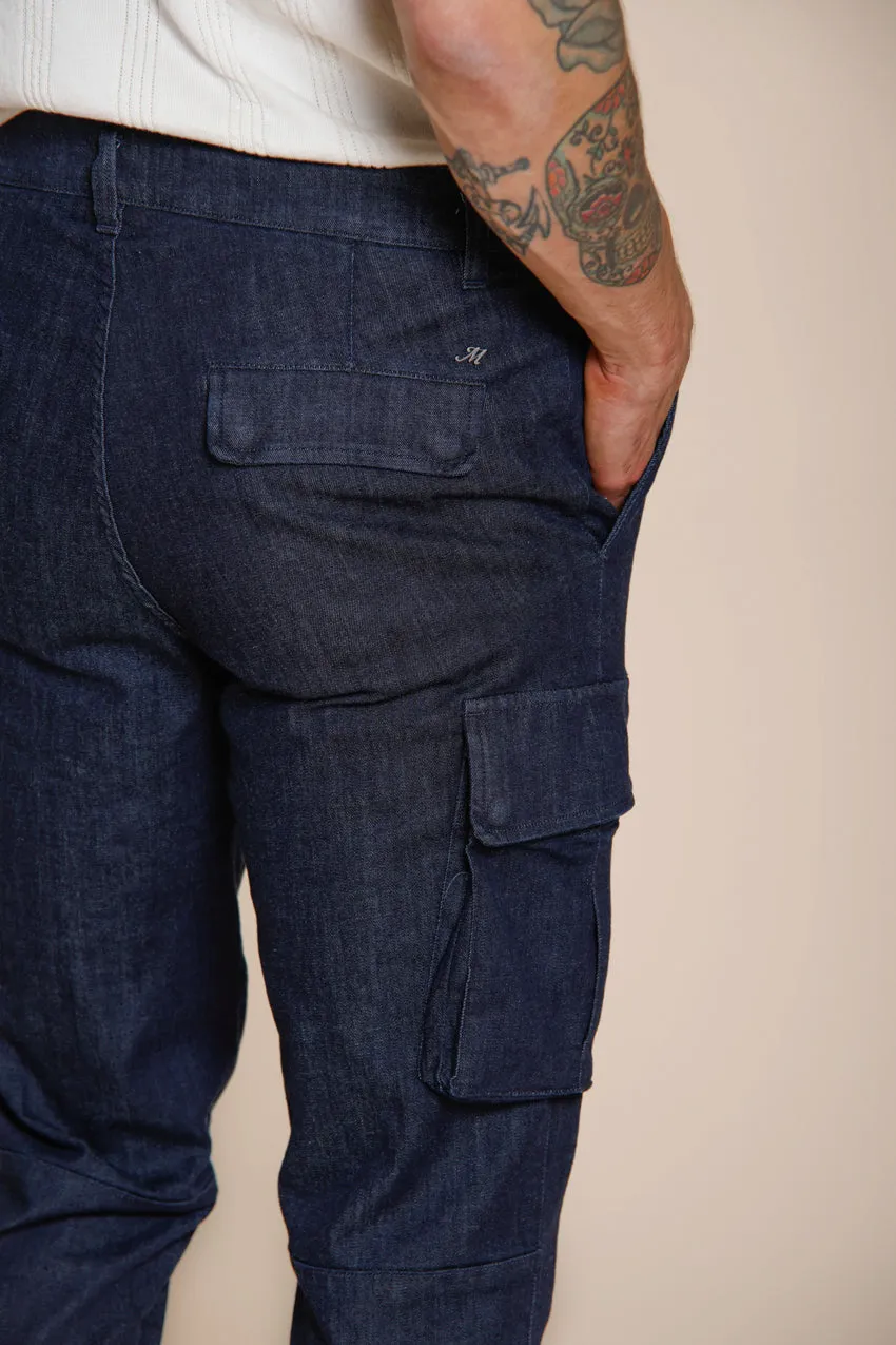 Chile men's cargo pants in denim regular fit sold by Mason's product image thumbnail 5