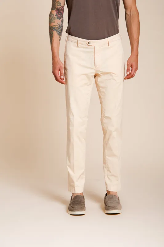 New York men's chino pants in stretch gabardine regular fit ① sold by Mason's