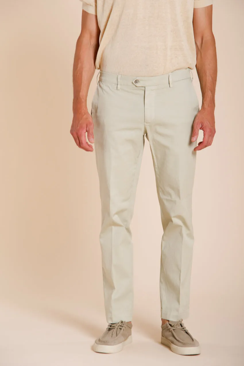 New York men's chino pants in stretch gabardine regular fit ① sold by Mason's