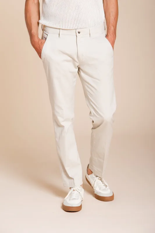 Torino Flex men's chino pants in stretch gabardine slim fit ① sold by Mason's