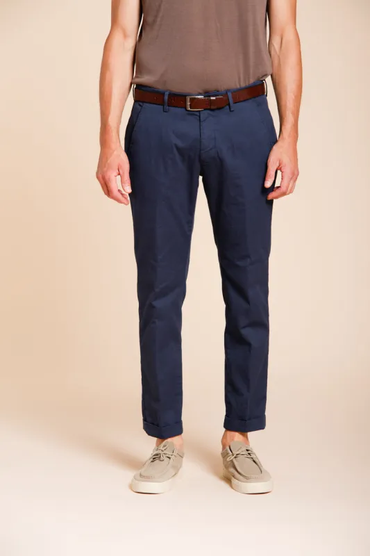 Torino Flex men's chino pants in stretch gabardine slim fit ① sold by Mason's