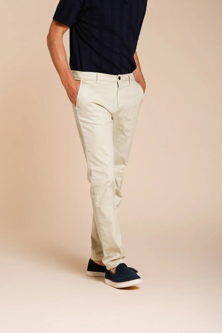 Osaka men's chino pants in fine cotton and lyocell tricotina carrot fit sold by Mason's product image thumbnail 3