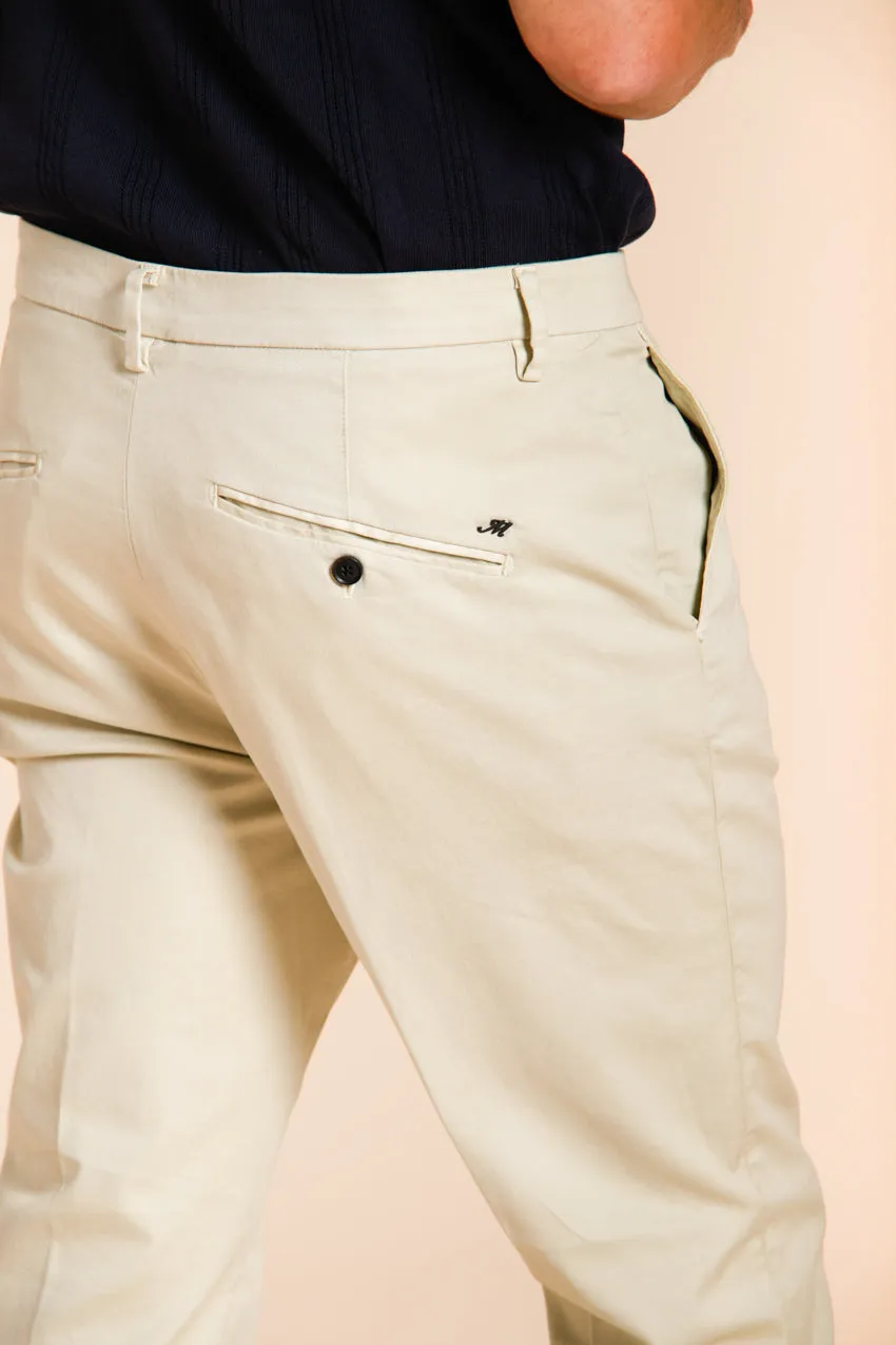 Osaka men's chino pants in fine cotton and lyocell tricotina carrot fit sold by Mason's product image thumbnail 2