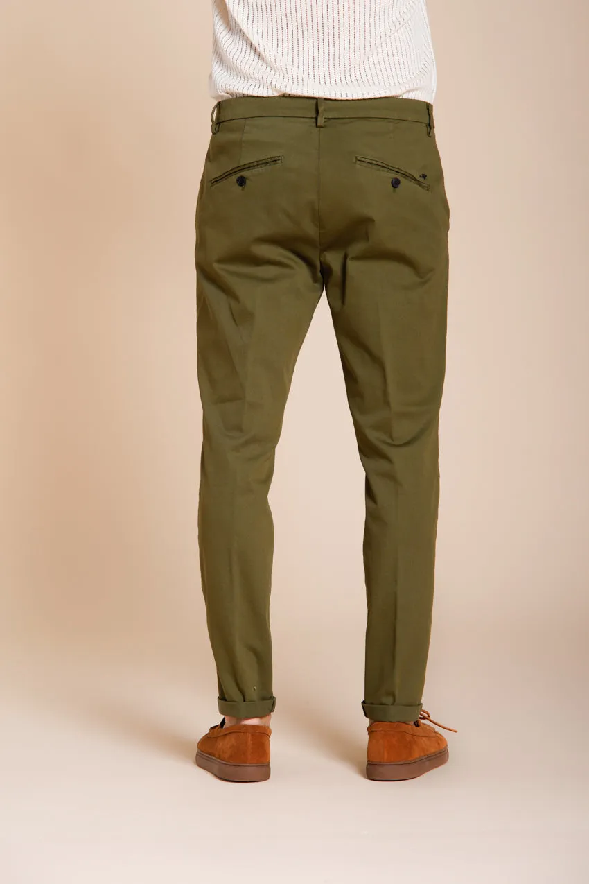Osaka men's chino pants in fine cotton and lyocell tricotina carrot fit sold by Mason's product image thumbnail 5