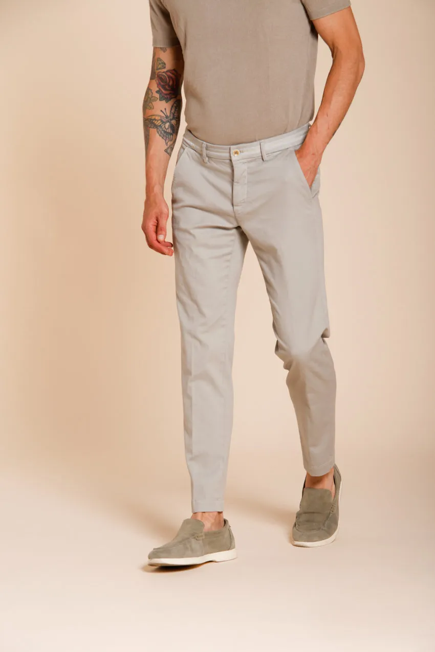 Torino Elegance men's chino pants in fine cotton and lyocell tricot slim fit sold by Mason's product image thumbnail 4