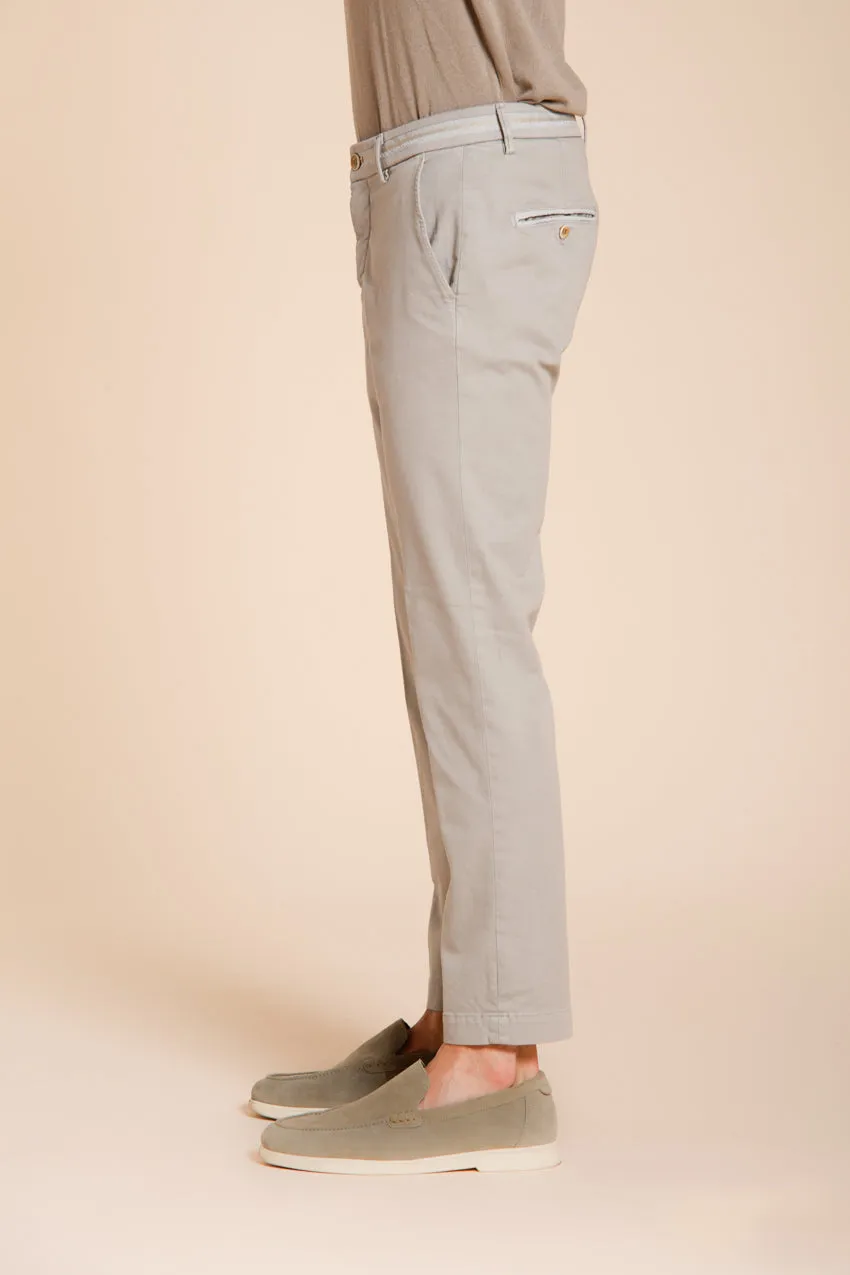 Torino Elegance men's chino pants in fine cotton and lyocell tricot slim fit sold by Mason's product image thumbnail 3