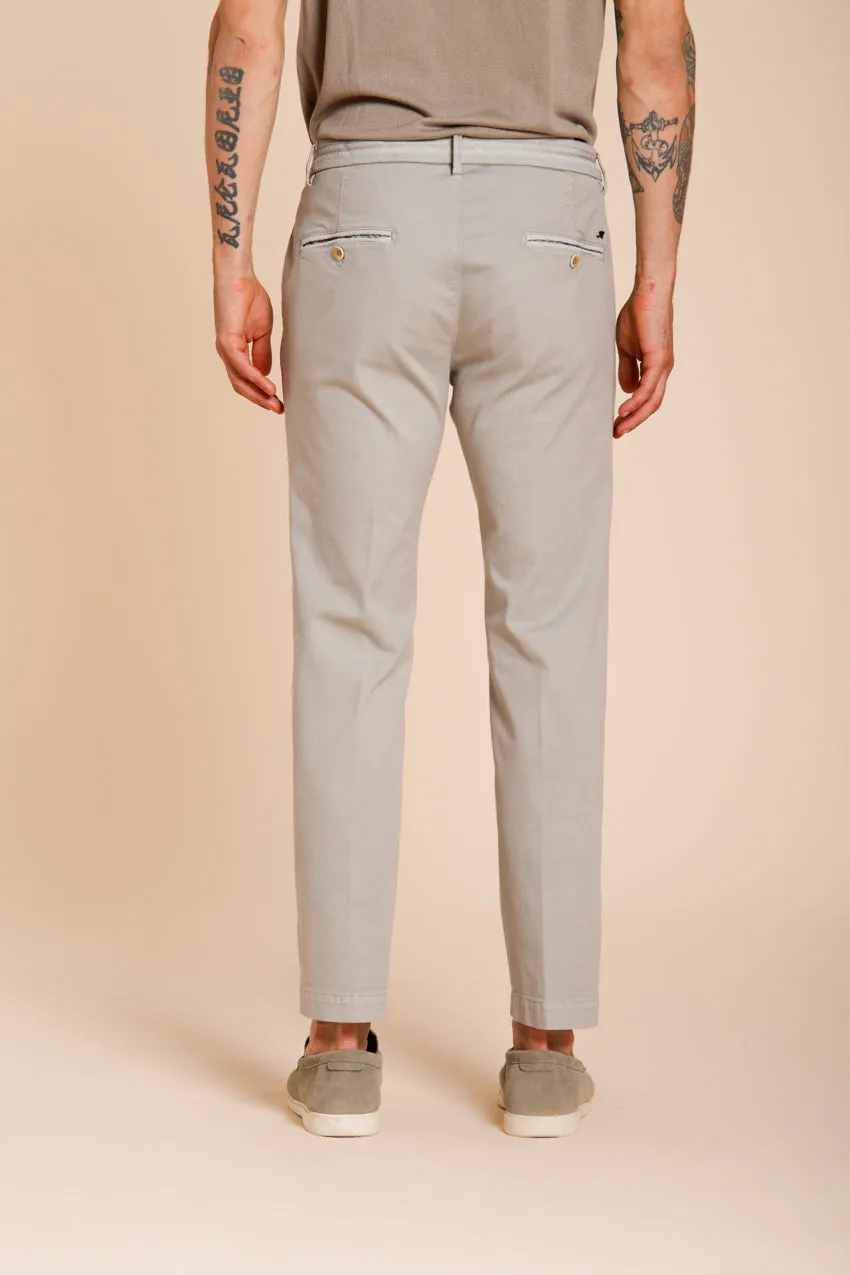 Torino Elegance men's chino pants in fine cotton and lyocell tricot slim fit sold by Mason's product image thumbnail 5